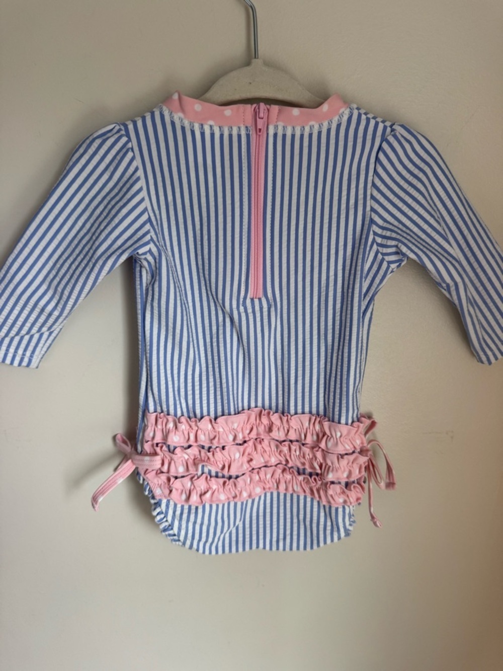 Ruffle Butts Seersucker One Piece Size 3-6M - Picture 5 of 7